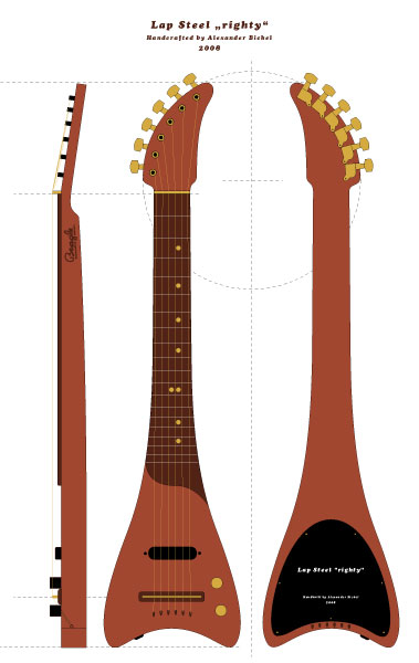 Lapsteel "righty" - Blueprint
